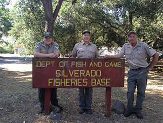 Silverado Fish Base staff and sign