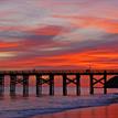 Sunset at Gaviota Pier, bordering Kashtayit SMCA