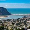 Entrance to Morro Bay and Morro Rock