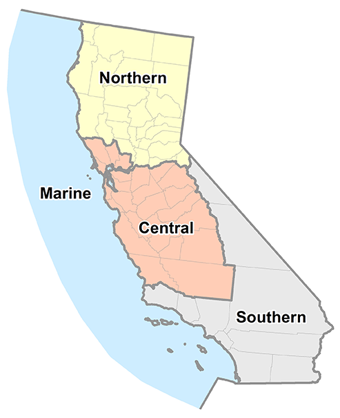 CDFW Enforcement District Map
