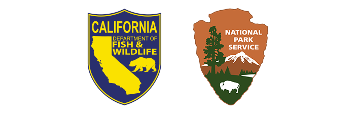 logos for cdfw and national park service