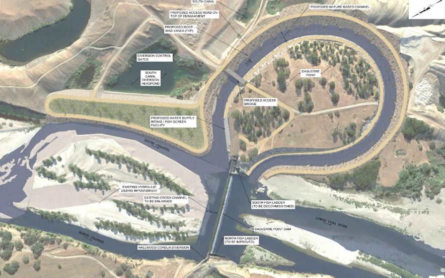image of map depicting yuba river restoration