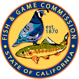 California Fish and Game Commissoin logo.