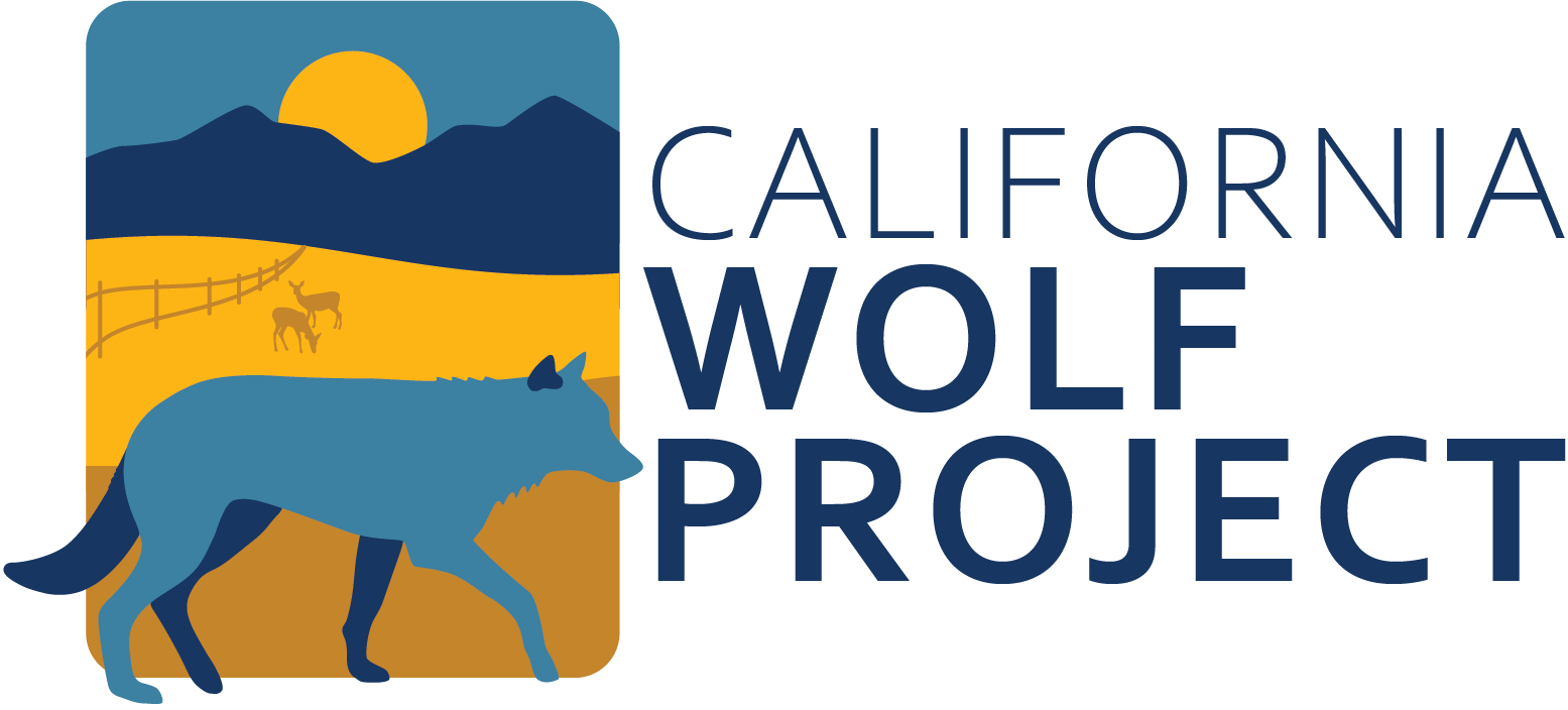 California Wolf Project logo of a wolf.