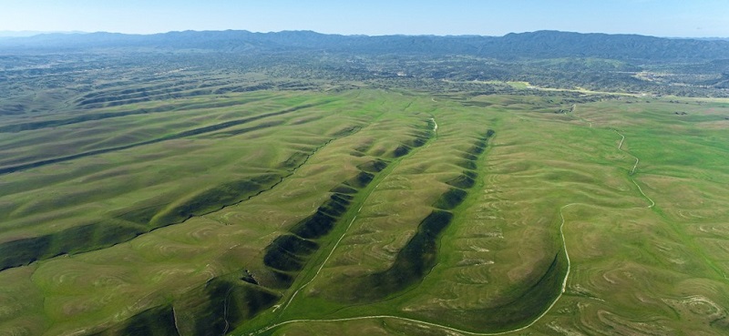 An aerial overview of the Camatta Ranch grasslands in San Luis Obispo County.