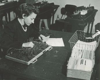 1937 control panel for tabulating machine