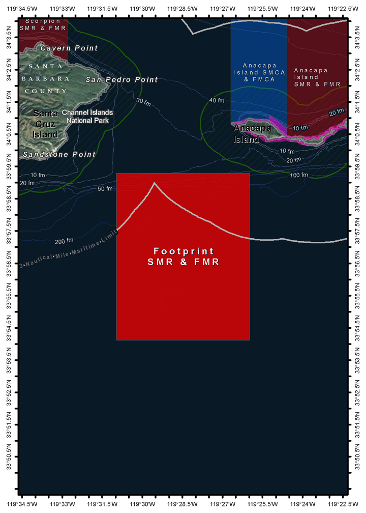 Map of Footprint SMR and federal Footprint MR - click to enlarge in new tab