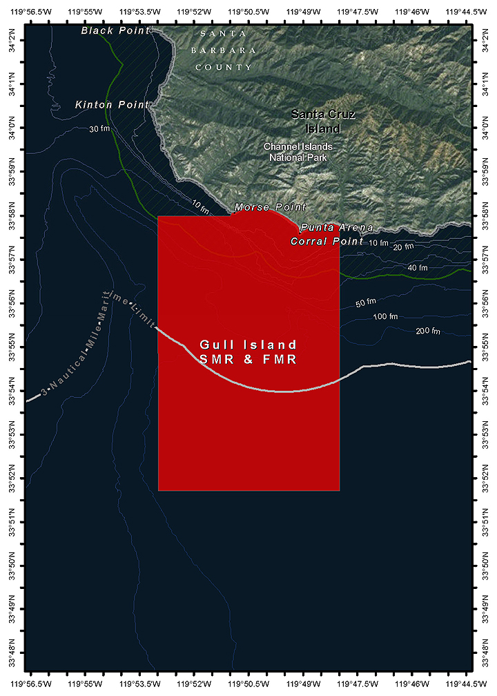 Map of Gull Island SMR and FMR - click to enlarge in new tab