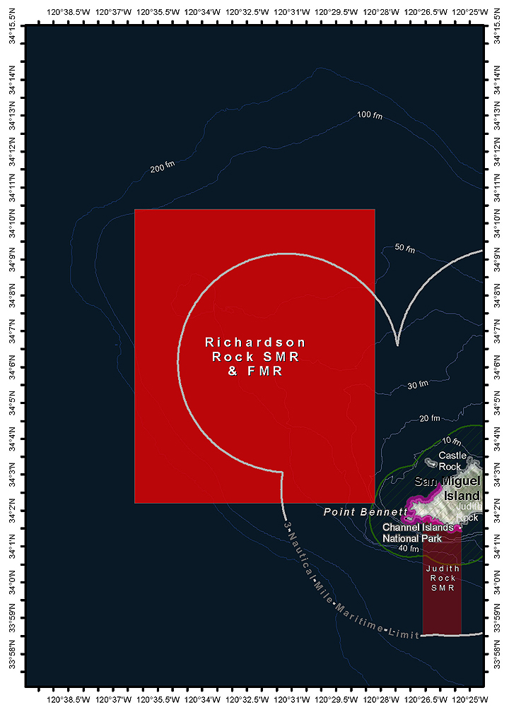 Map of Richardson Rock SMR - click to enlarge in new tab