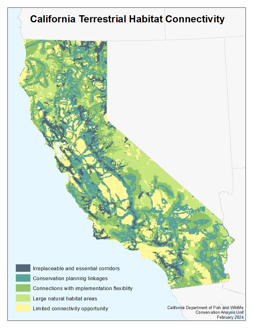 2024 Habitat Connectivity Map for California