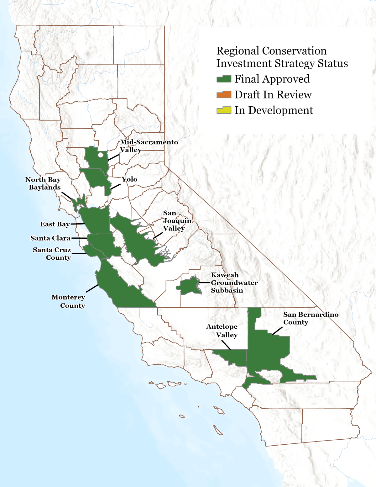 Map of RCISs across the state, which includes 11 approved RCISs.