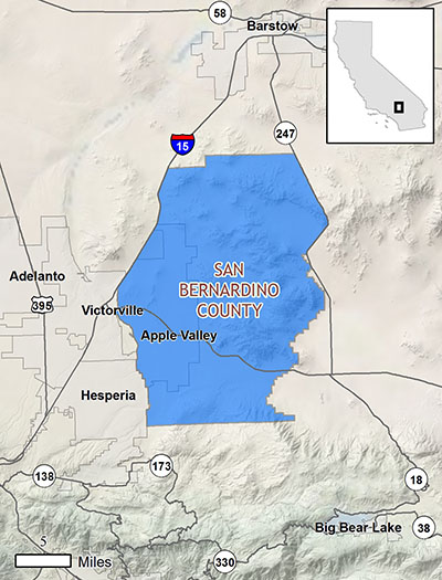 Town of Apple Valley MSHCP plan area map