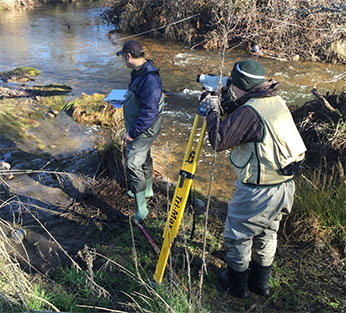 Field methodology training on Dry Creek