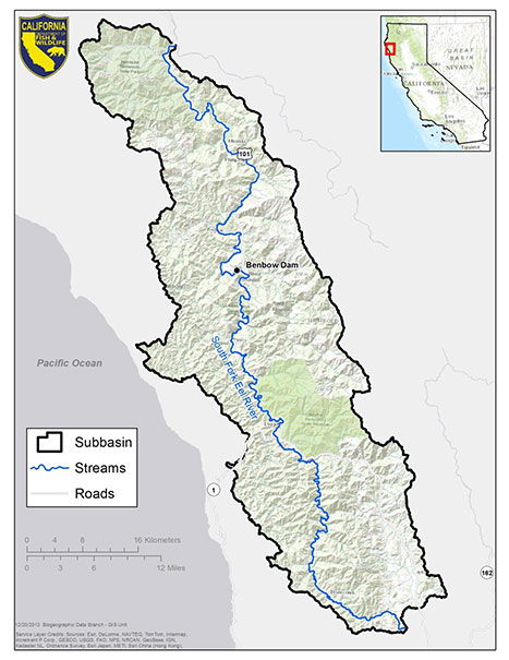  South Fork Eel River Map - linked file opens in new window