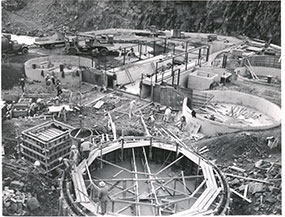 Original Construction of Iron Gate Hatchery circa 1961