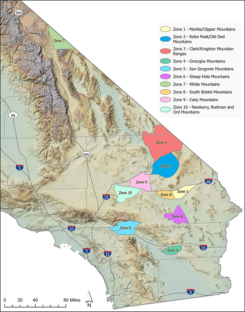 map of bighorn sheep hunt zones - open in new tab