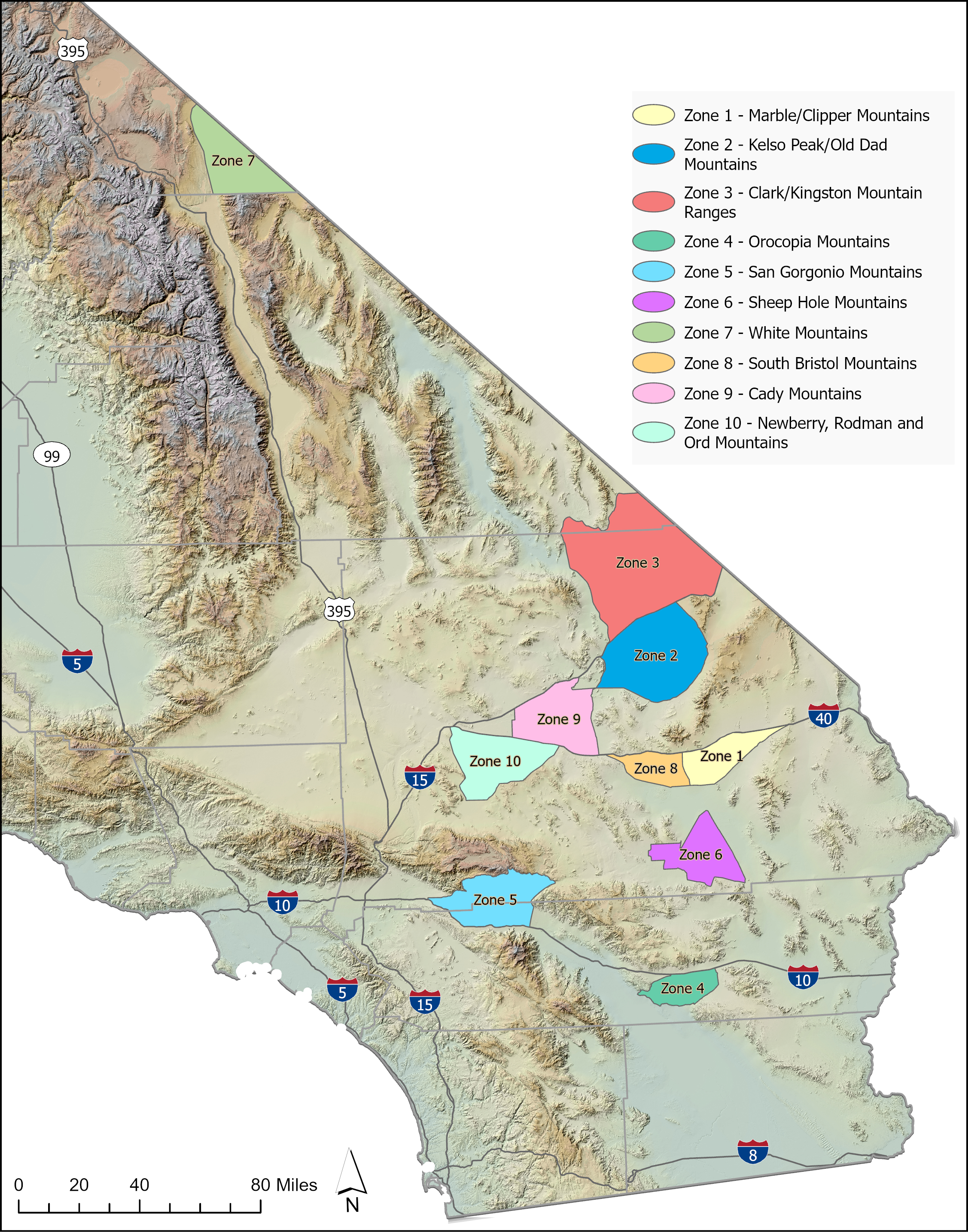 map of bighorn sheep hunt zones - open in new tab
