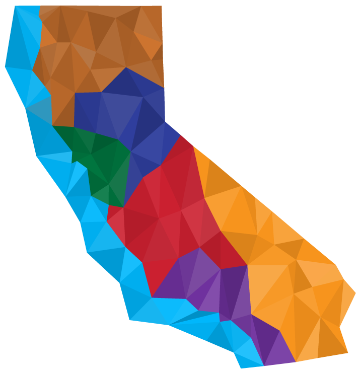 small map of California- link opens regional contacts page