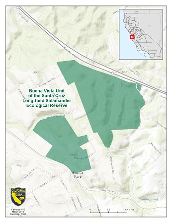 Map: Buena Vista Unit of SCLTS Ecological Reserve - opens in new window