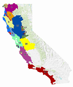 Steelhead Location Codes - links to larger map in new window