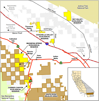 Map of Carrizo Canyon ER - click to enlarge in new window