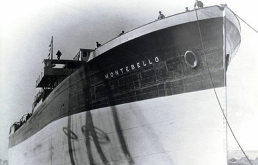 old photo of large ship