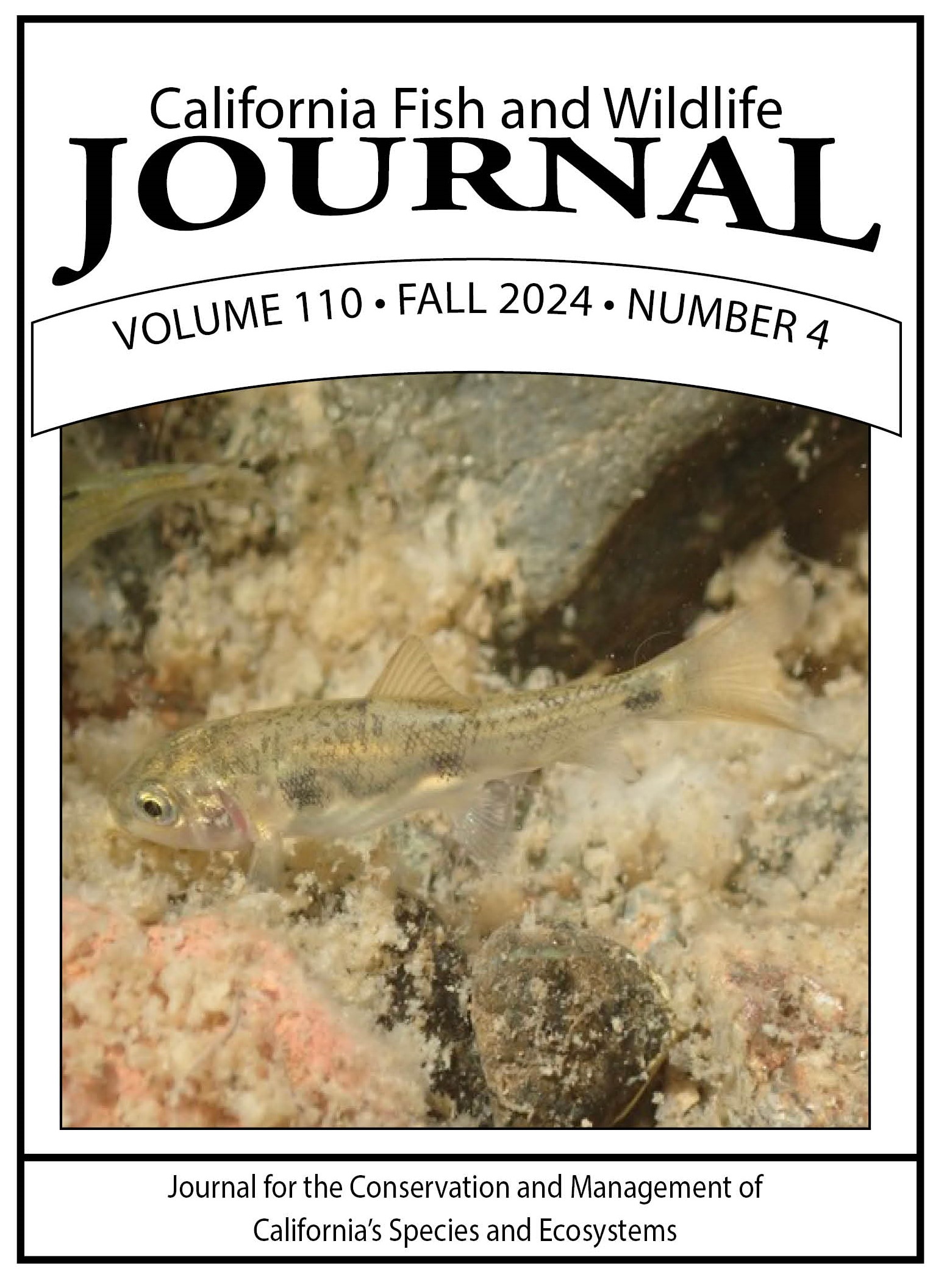 California Fish and Wildlife Journal - Contents