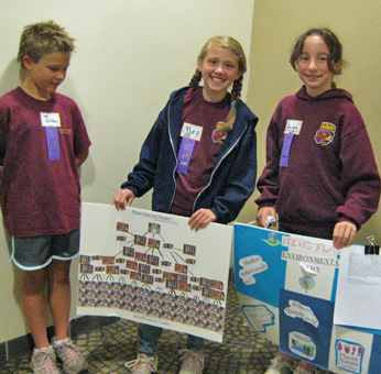 children with poster displays