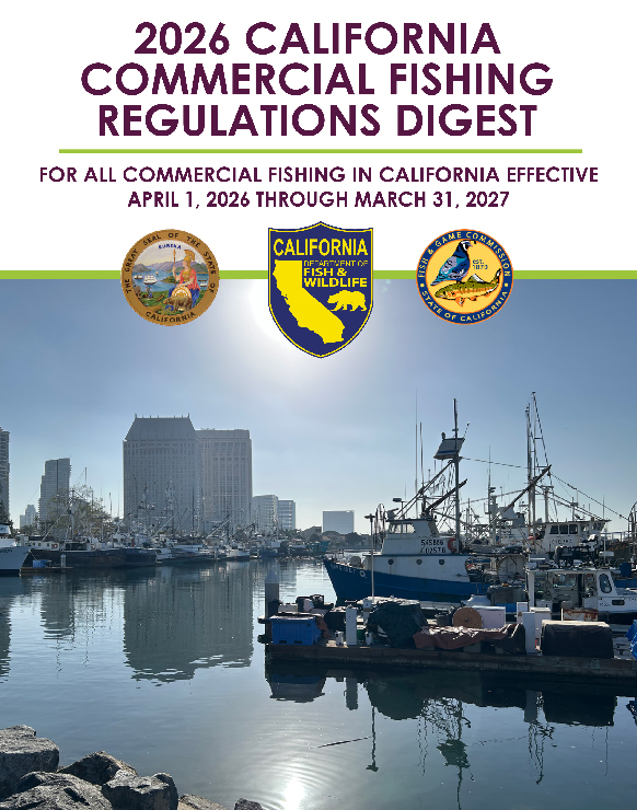 Commercial Fishing Regulations Digest cover - link PDF opens in new tab