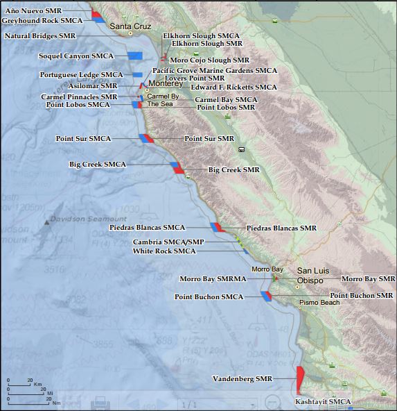 Overview Map of Central CA MPAs - click to enlarge in new window