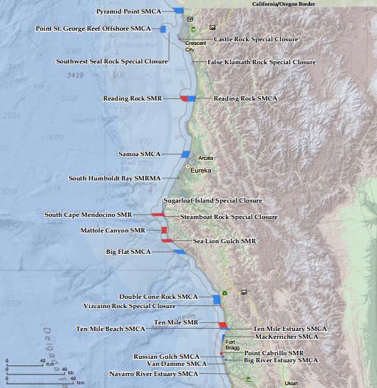 Map Of Norther California Northern California Marine Protected Areas